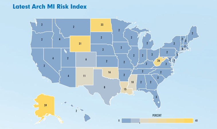 States with the highest risk from a US property market bubble