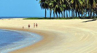 Trairi beaches on the map in Northeast Brazil
